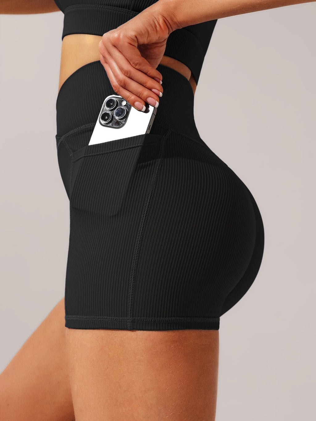 Women's High-Waisted Yoga Shorts - Breathable Workout Shorts