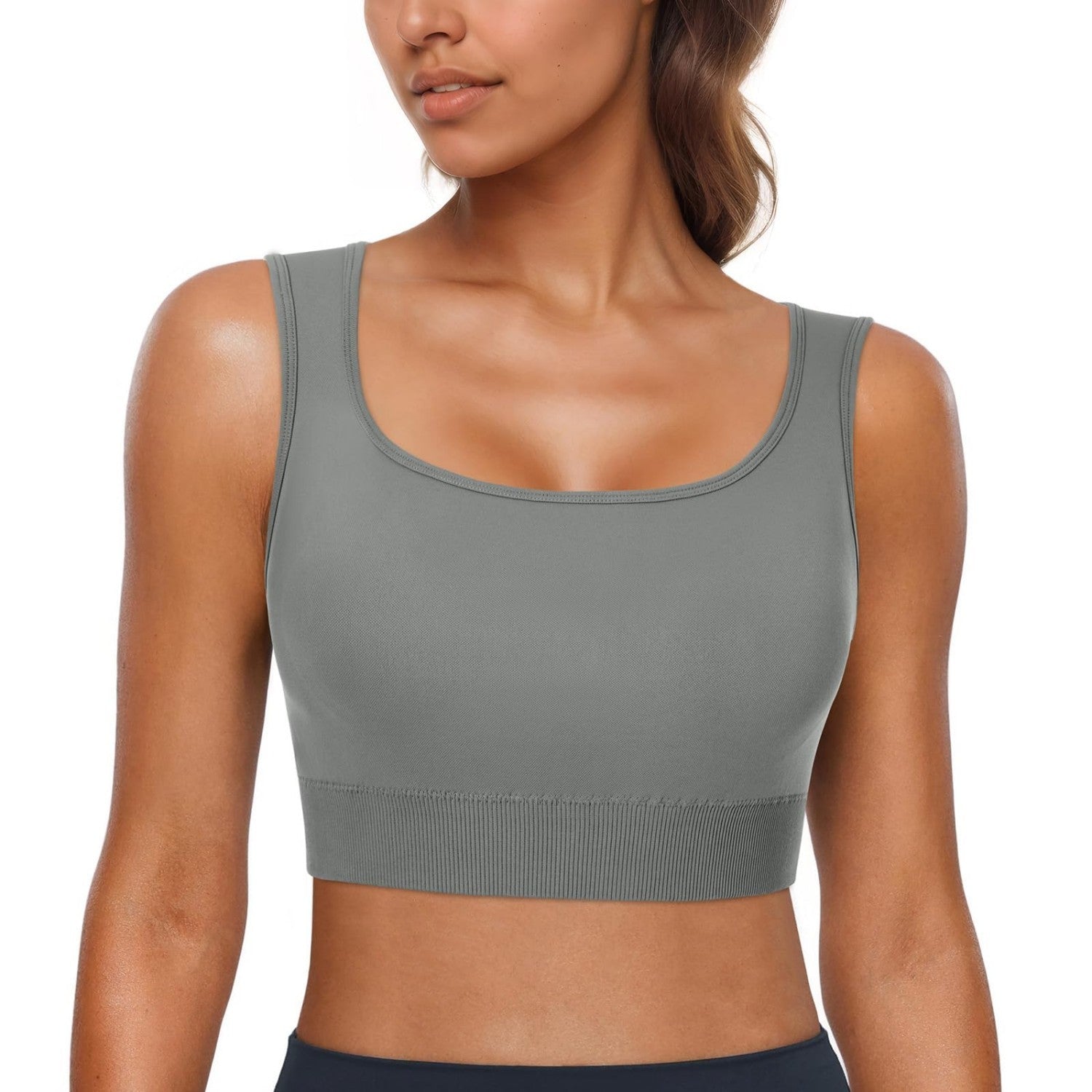 Women's Sport Bras Removable Padded Workout Gym Running Crop