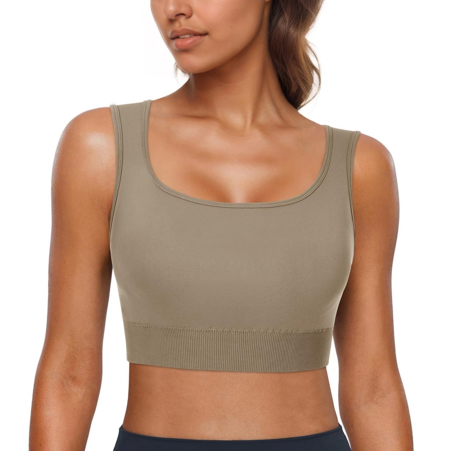 Women's Sport Bras Removable Padded Workout Gym Running Crop