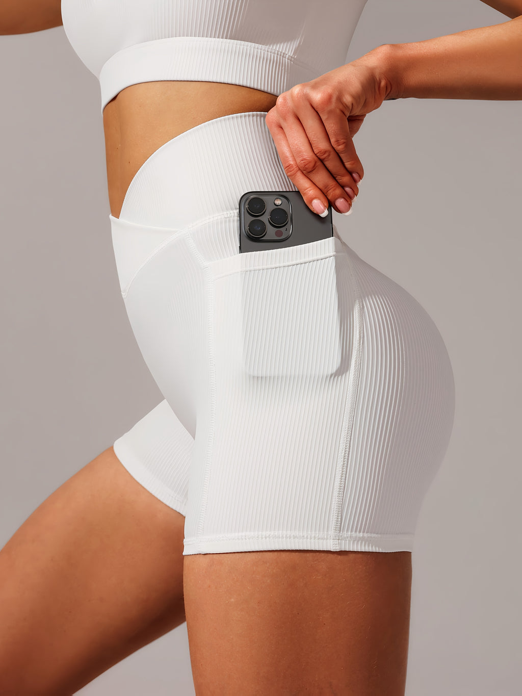 Women's High-Waisted Yoga Shorts - Breathable Workout Shorts